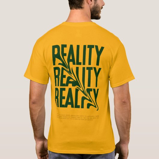 #Borcelle Apparel Reality Men's Basic T-Shirt (Achterkant)