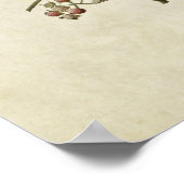 Bord 123 | Zwarte en gele Warblers Poster (Hoek)