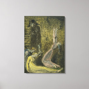 Bord 13 uit "Europa. A Prophecy', 1794 (relief e Canvas Afdruk