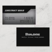 Bord 2 d'angle de carte de visite en métal de (Devant / Derrière)