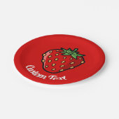 Bord aardbeienpictogram (Gekanteld)