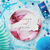 Bord abstract Crimson Raspberry Red Paper (Feest)