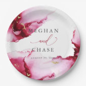 Bord abstract Crimson Raspberry Red Paper (Voorkant)