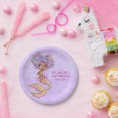 Bord Afrikaanse Amerikaanse Zeemeermin Baby shower (Feest)