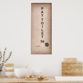  bord - Betaal 5 eBay-winkel Poster (Keuken)