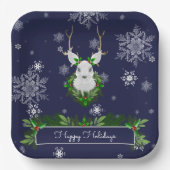 Bord blauw rendierpapier (Voorkant)