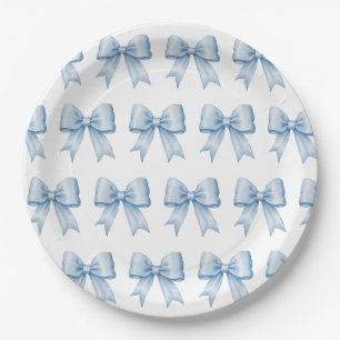 Bord Blauw  Satin Bow Pattern