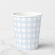 Bord Blue Gingham Classic Boys Baby shower