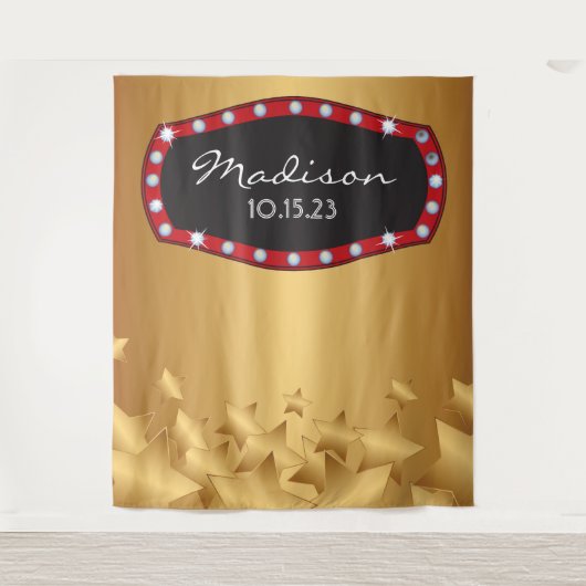 BORD BROADWAY MARQUEE Foto-achtergrond Wandkleed (Voorkant)