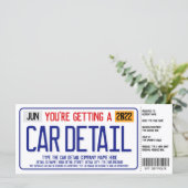 Bord Cadeaubon Car Detail (Staand voorkant)