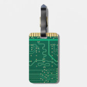 Bord computergeheugen bagagelabel (Achterkant verticaal)