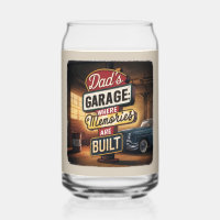 Bord 'Dad's Garage Retro Vintage Automotive'