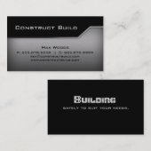 Bord d'angle de carte de visite en métal de (Devant / Derrière)