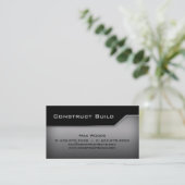 Bord d'angle de carte de visite en métal de (Debout devant)