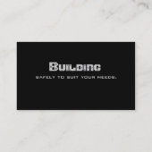 Bord d'angle de carte de visite en métal de (Dos)