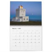 Bord de calendrier de crépuscule de nuit (Feb 2027)