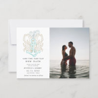 bord de mer côte Photo Changer de date Invitation