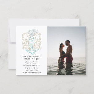 bord de mer côte Photo Changer de date Invitation