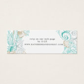 bord de mer élégant mariage Website Card (Devant)