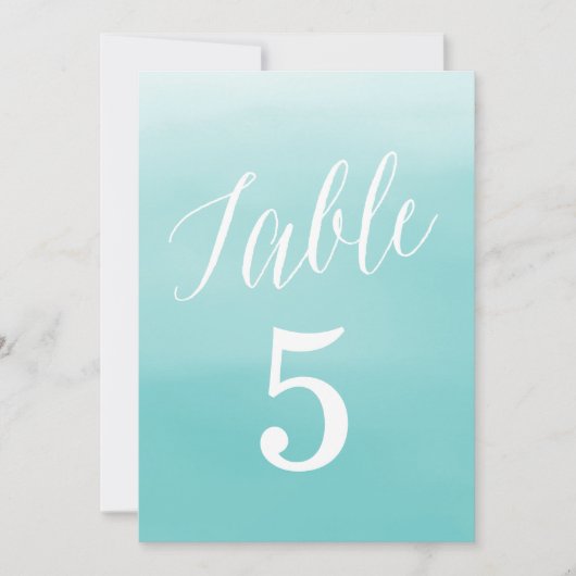Bord de mer | Numéros de table (Devant)