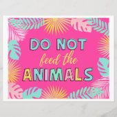 Bord 'Dieren Niet Voeren' | Wilde Borden (Voorkant)