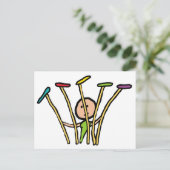 Bord draaien briefkaart (Staand voorkant)