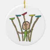 Bord draaien keramisch ornament (Achterkant)