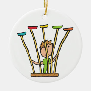 Bord draaien keramisch ornament