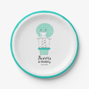 Bord eerste geboorte Giraffe