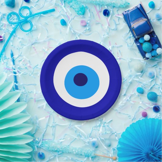 bord "Evil Eye" papier (Feest)