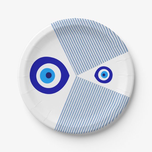 bord "Evil Eye" papier (Voorkant)