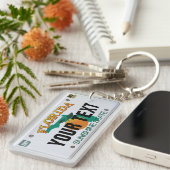 Bord Florida-licentie (aanpasbaar) Sleutelhanger (Voorkant Rechts)