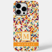  Bord Geel Rood Sinaasappel Geometrisch Case-Mate iPhone Case (Achterkant)