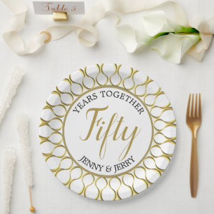 Bord Gold- en White-elegant Jubileum