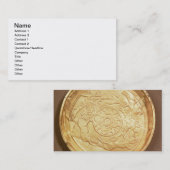 Bord (goud) visitekaartje (Voorkant / Achterkant)
