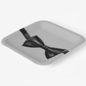 Bord grijs en zwart Stropdas papier (Gebogen)