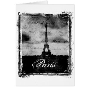 Bord grunge Paris texturisé