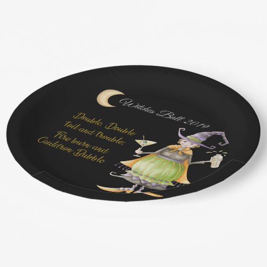 Bord Halloween Witch Paper (Gekanteld)