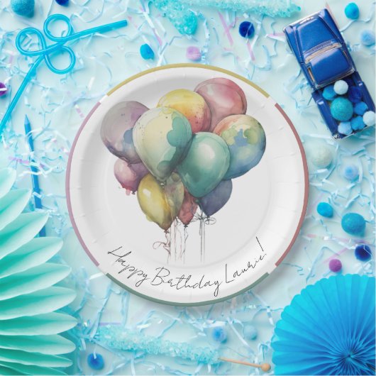 Bord, Happy Birthday Papieren Bordje (Feest)