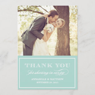 bord Hartelijk dank Bedankkaart