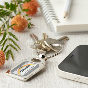 Bord Hawaii-licentie (aanpasbaar) Sleutelhanger