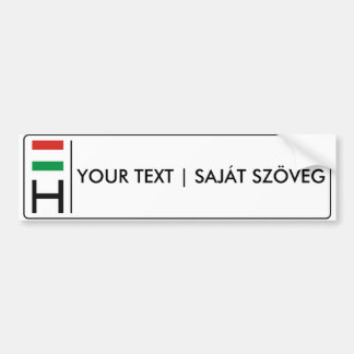 Bord Hongaarse vergunning | magyar rendszámtábla Bumpersticker