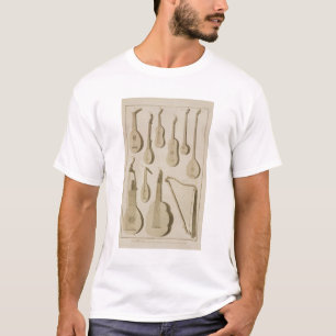 Bord III: Hand- en hedendaagse strengen en geplukt T-shirt