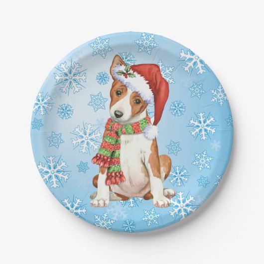 Bord Kerstmis Basenji Paper (Voorkant)