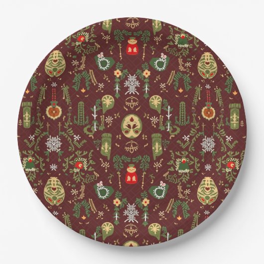 Bord kerstpapier (Voorkant)