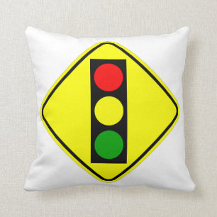 Bord 'Klassiek verkeerslicht voor' heel leuk Kussen
