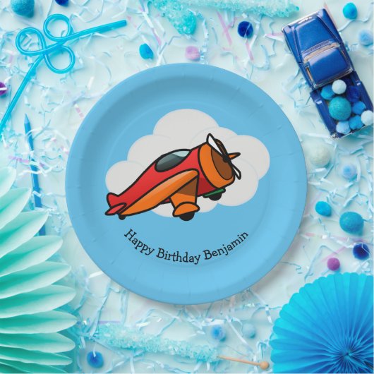 Bord klein rood vliegtuigontwerp (Feest)