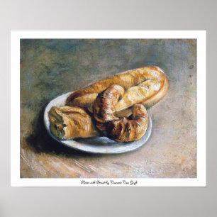 Bord met Brood door Vincent Van Gogh Poster