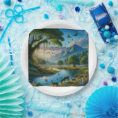 Bord met landschap (Feest)