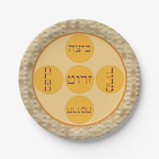 Bord met matzoh-rand (Voorkant)
